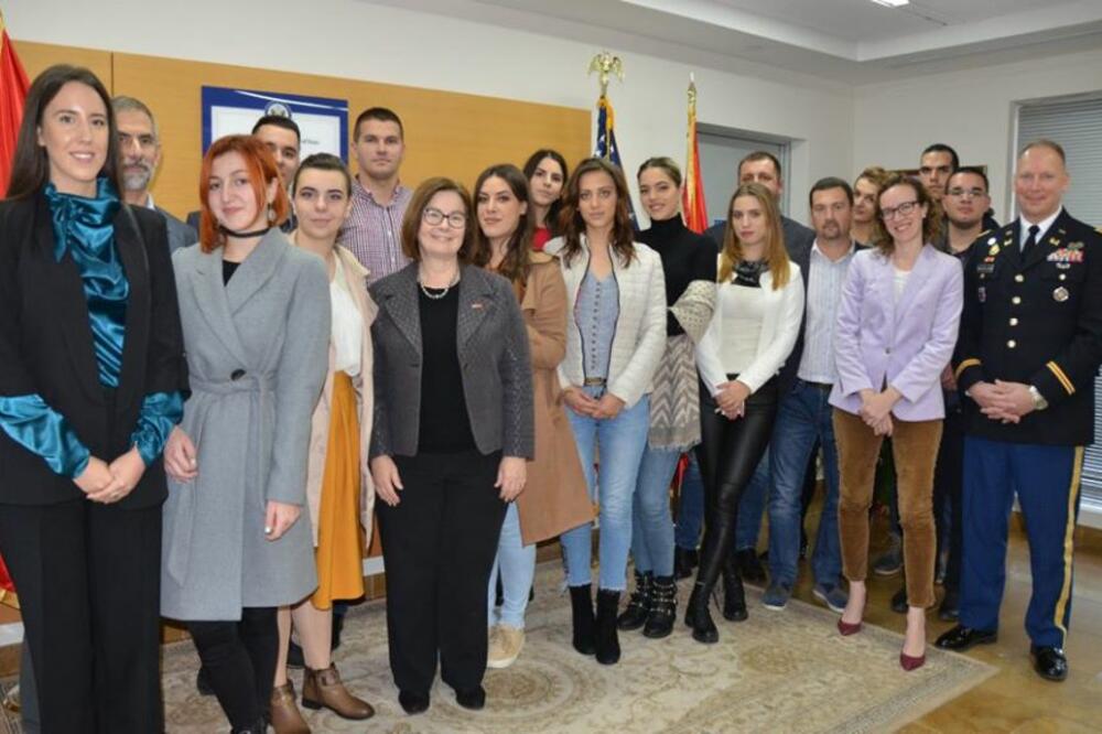 Sa posjete Ambasadi SAD u Podgorici, Foto: NVO Alfa Centar