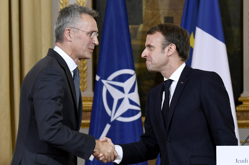 Stoltenberg sa Makronom, Foto: AP
