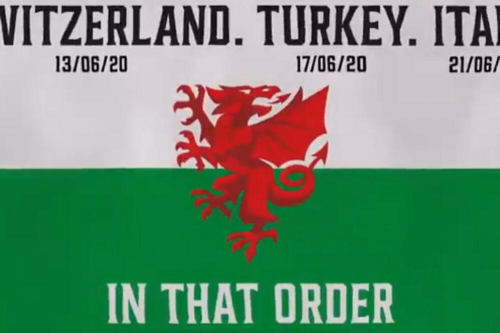 Detalj sa najave utakmica Velsa na prvenstvu Evrope, Foto: Twitter
