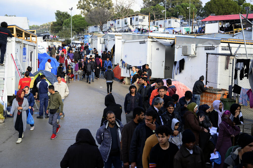 Izbjeglički kamp na Lezbosu, Foto: AP