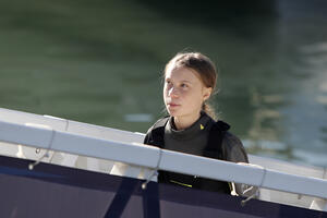 Greta Tunberg stigla brodom preko Atlantika u Lisabon (FOTO)