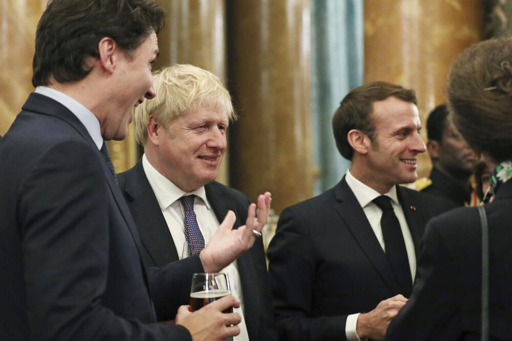 Navodno ismijavali Trampa: Džonson, Trudo, Makron, Foto: AP