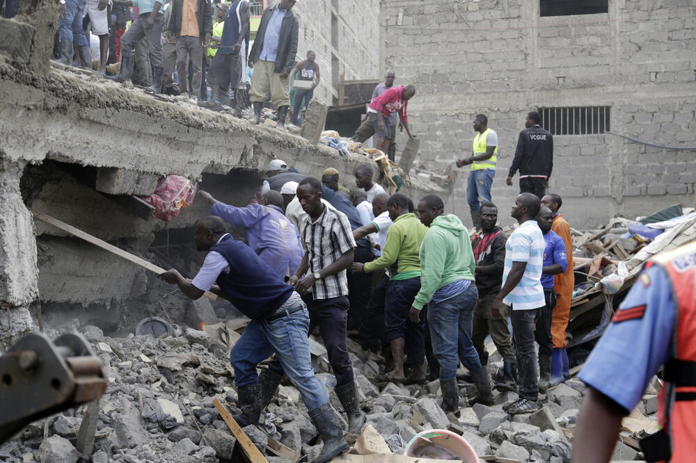 Srušena zgrada u Najrobiju, Foto: BETA/AP