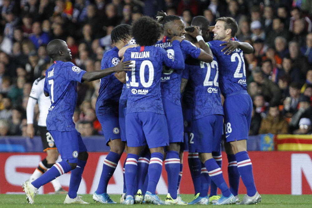 Fudbaleri Čelsija, Foto: AP