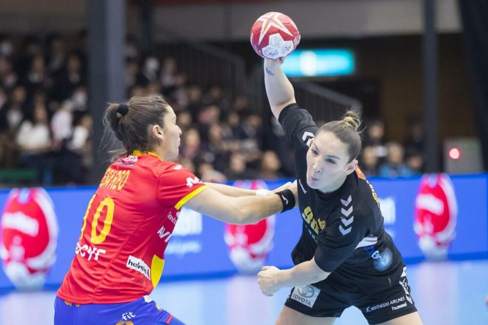 Milena Raičević na meču sa Španijom