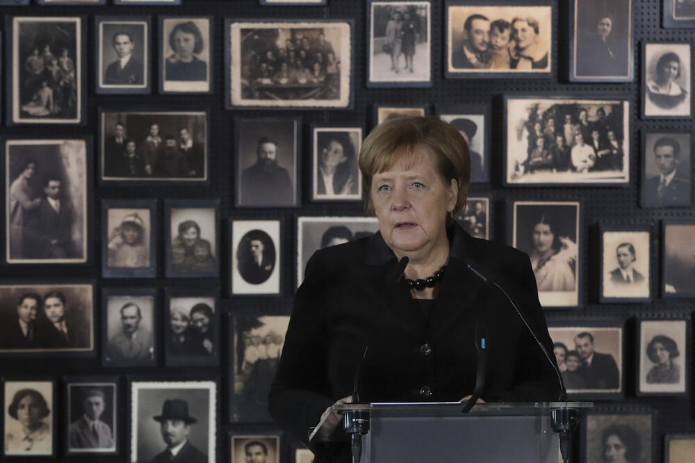 Merkel tokom posjete Aušvicu, Foto: BETA/AP