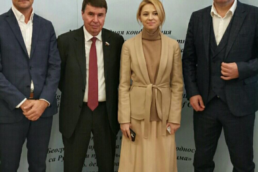 Zogović i Vučurović sa predstavnicima Ruske federacije, Foto: Demokratski front