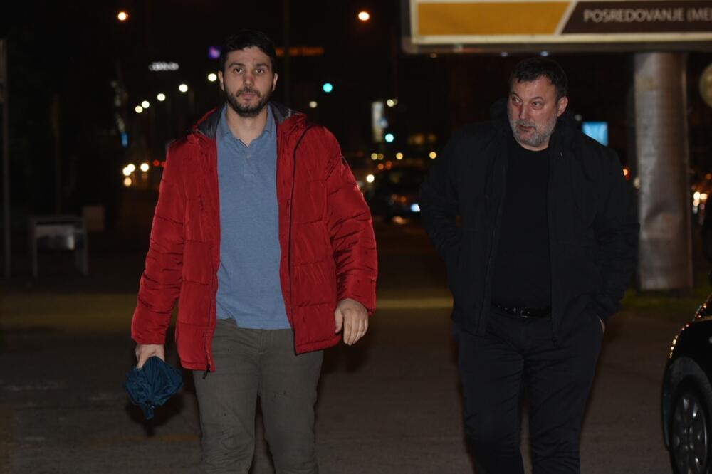 Otašević sinoć sa urednikom "Dana", Foto: Savo Prelević, Savo Prelević