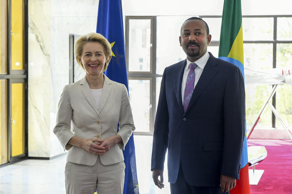 Ursula fon der Lajen i Abij Ahmed, Foto: BETA/AP