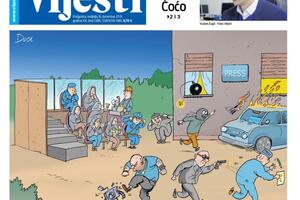 Naslovna strana "Vijesti" za 8. decembar
