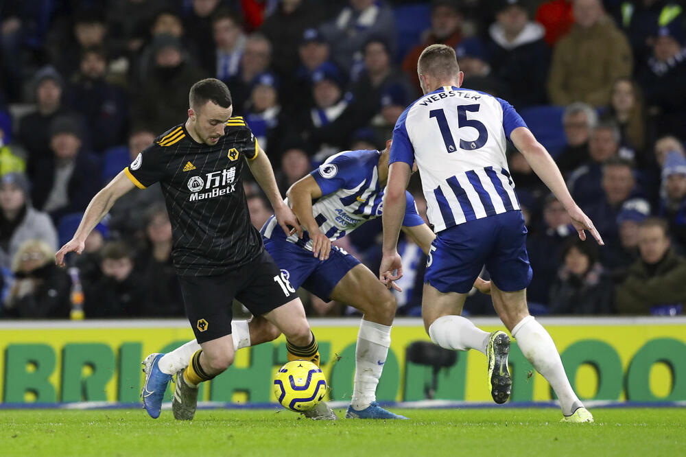 Žota na današnjem meču sa Brajtonom, Foto: Beta-AP