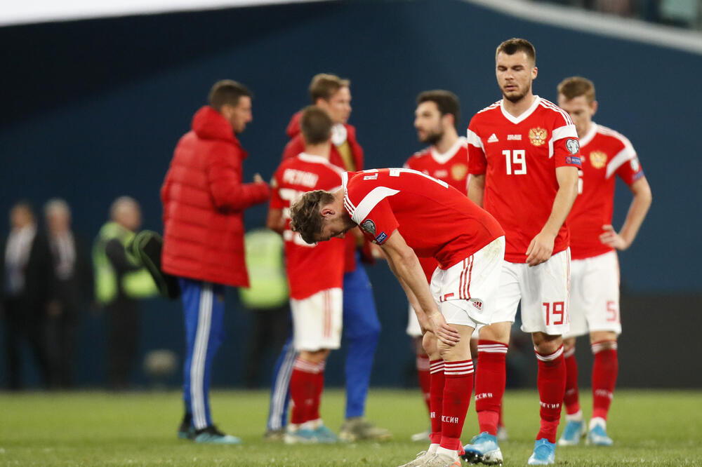 Fudbaleri Rusije, Foto: AP