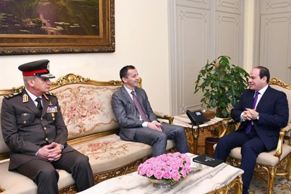 Bošković i El Sisi, Foto: Ministarstvo odbrane