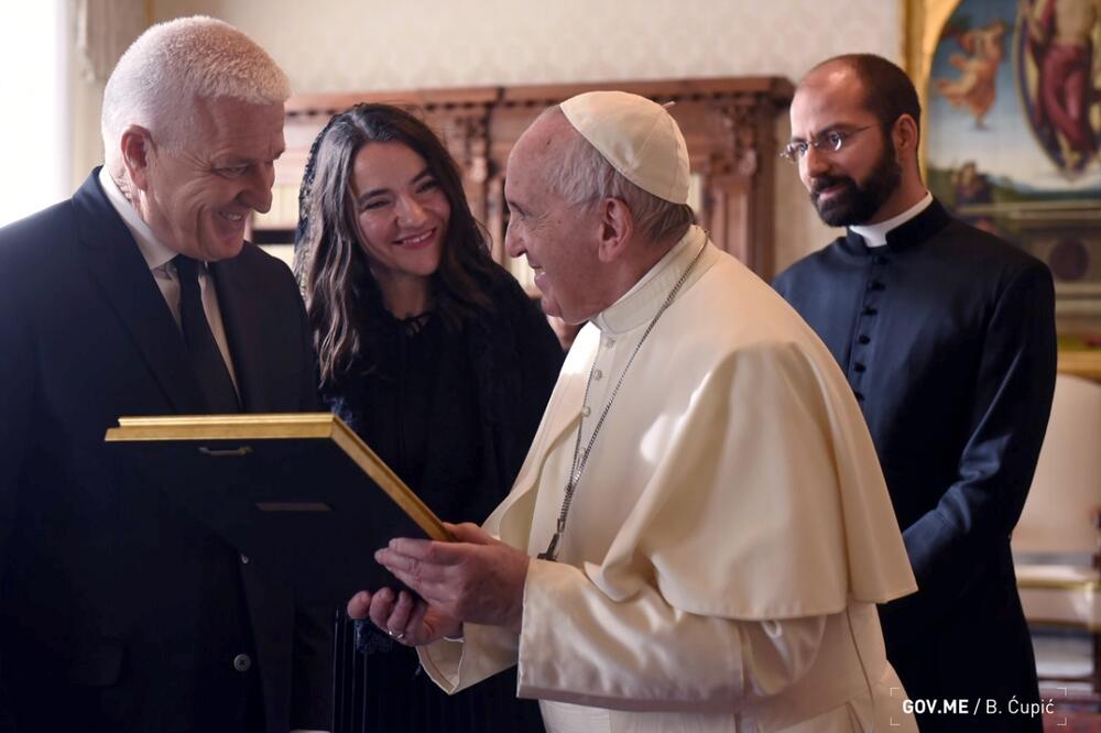 Sa susreta u Vatikanu, Foto: Bojana Ćupić/Vlada CG