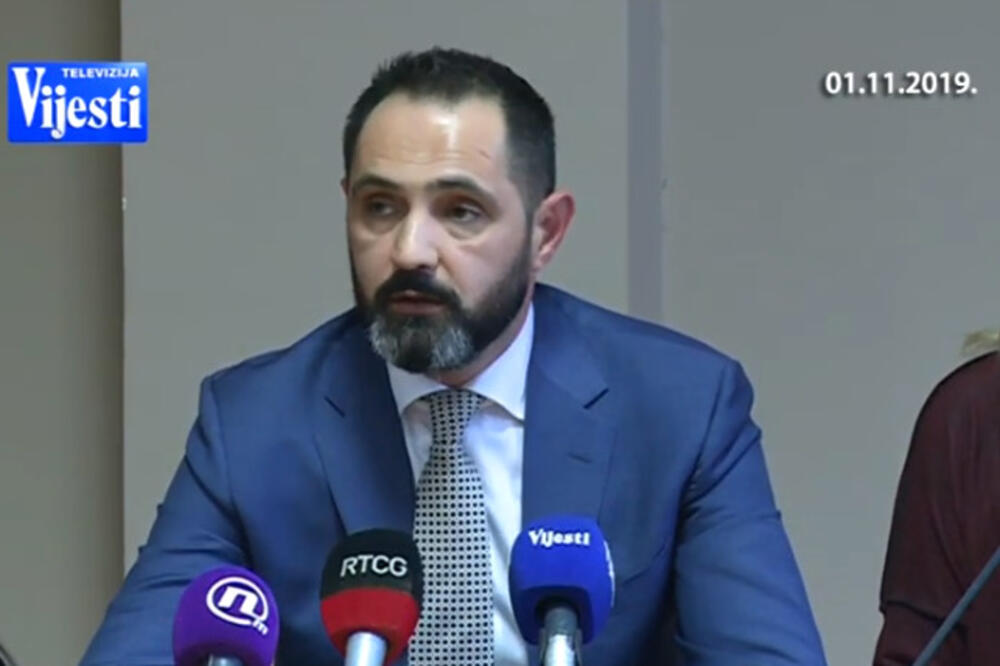 Radulović na presu prvog novembra kada je podnio ostavku, Foto: Printscreen YouTube