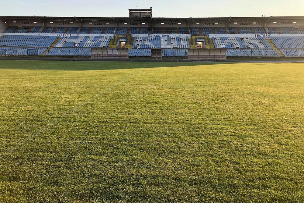Zapadna tribina stadiona kraj Bistrice, Foto: FK Sutjeska