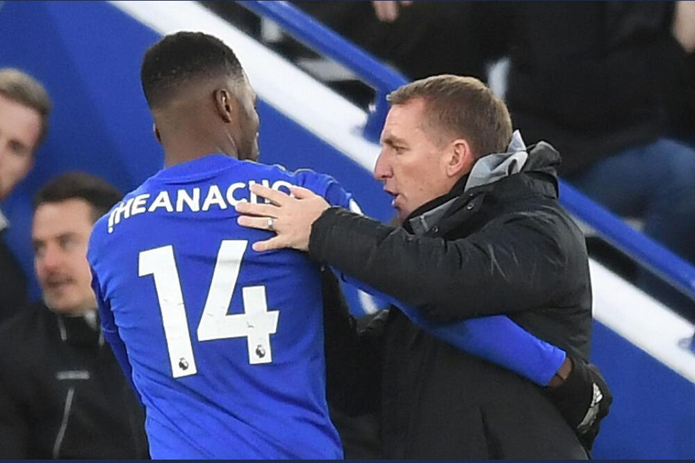 Ihenačo i Rodžers na jučerašnjem meču, Foto: Twitter