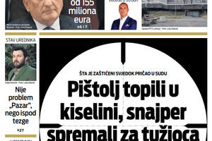 Naslovna strana "Vijesti" 19.12.