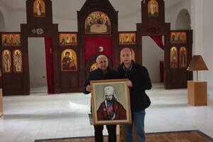 Knežević crkvi u Skadru poklonio Njegošev portret