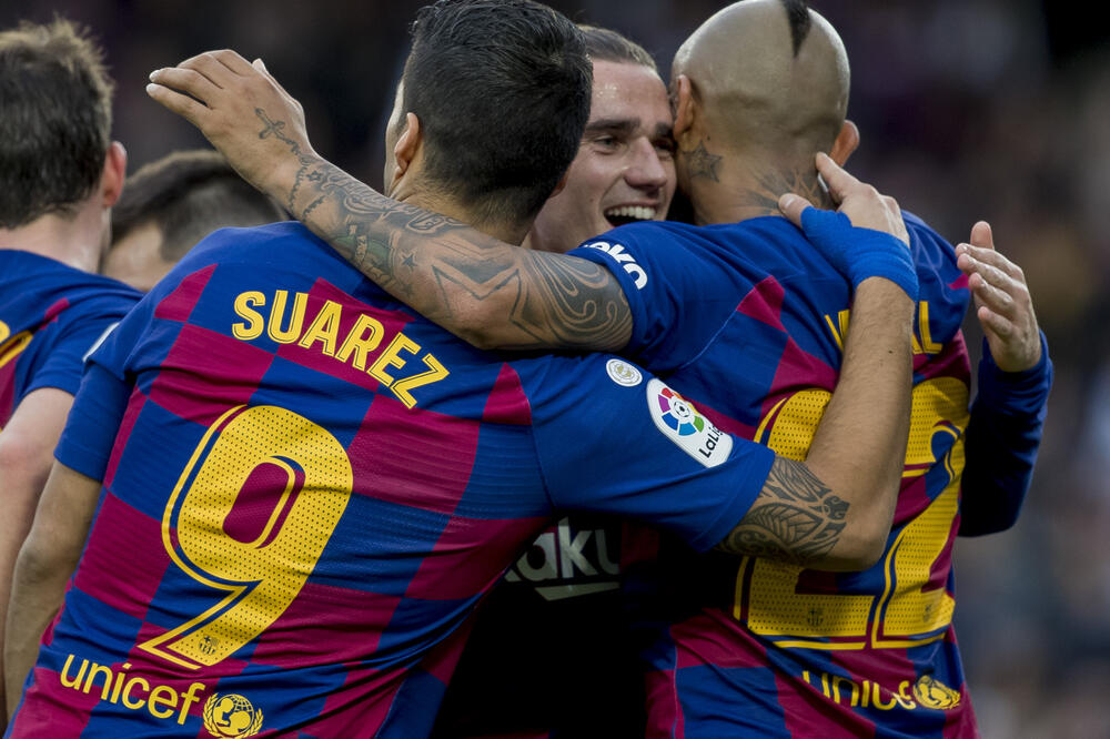 Fudbaleri Barselone, Foto: AP, AP