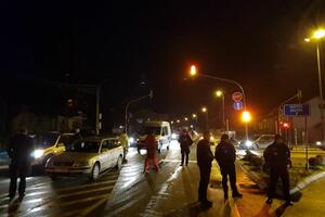 Građani blokirali put Bijelo Polje - Mojkovac