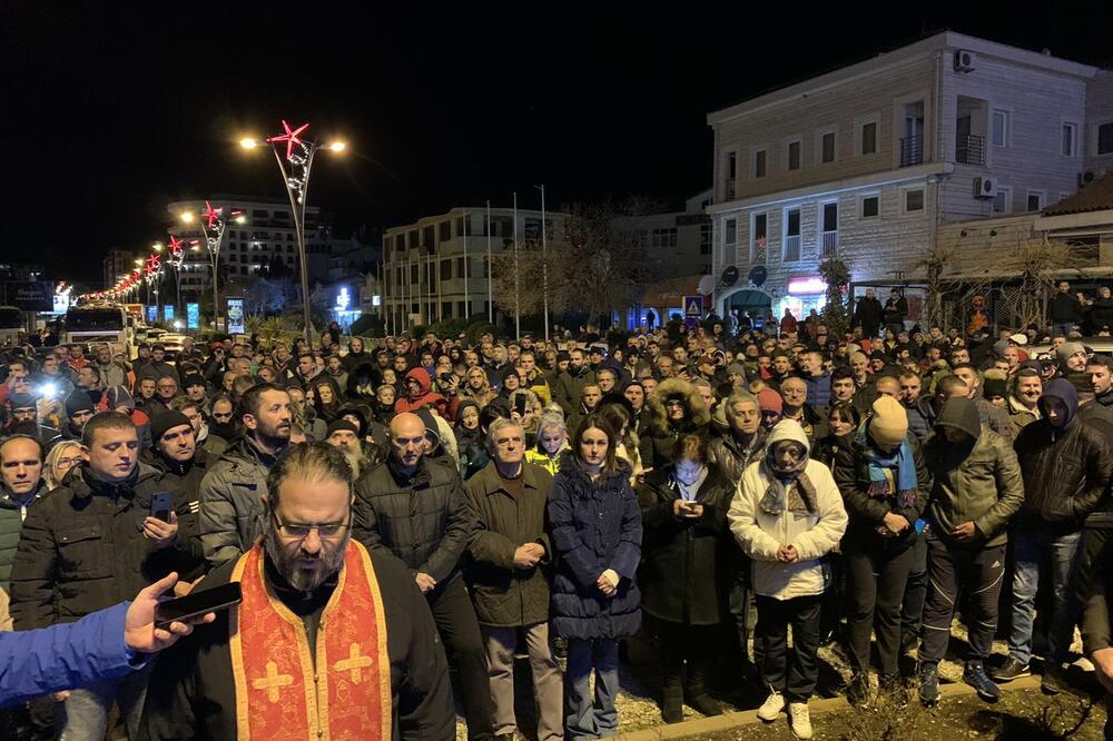 Sa protesta u Budvi, Foto: Vuk Lajović