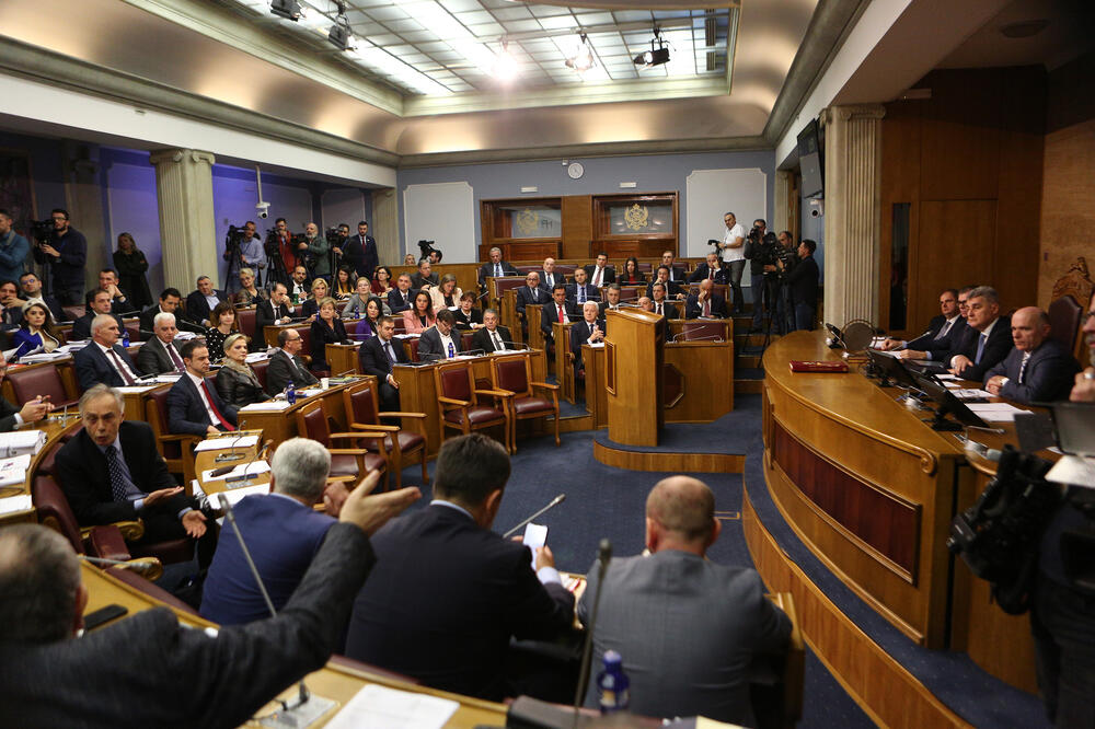 Detalj sa jučerašnjeg zasijedanja, Foto: Savo Prelević