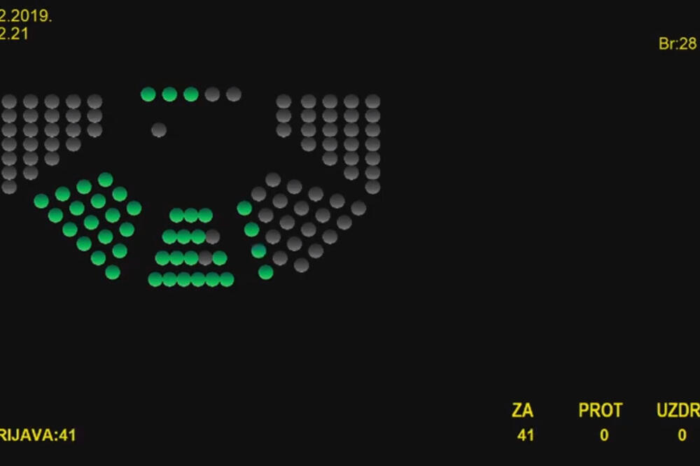 Glasanje poslanika, Foto: Screenshot