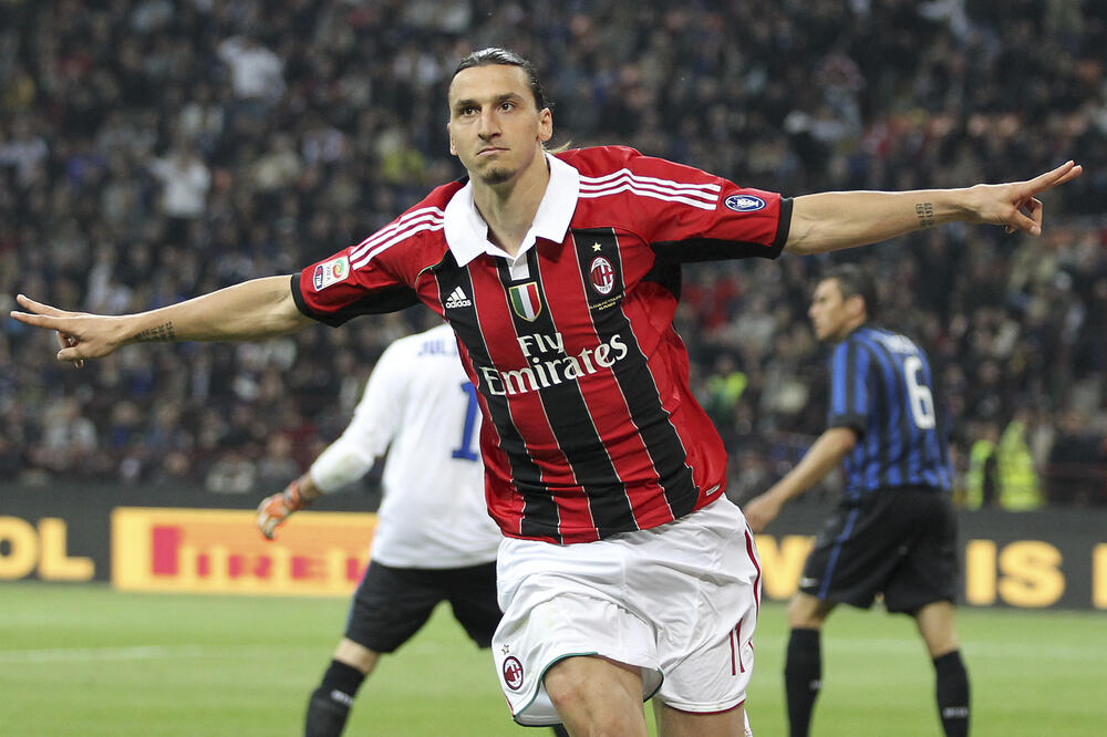 Zlatan Ibrahimović u dresu Milana, Foto: AP