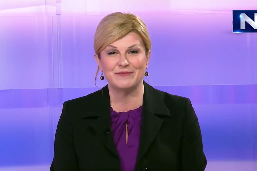Kolinda u obraćanju biračima na N1 televiziji, Foto: Screenshot