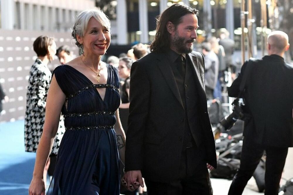 Kijanu Rivs je srećan sa Aleksandrom Grent, Foto: Getty Images