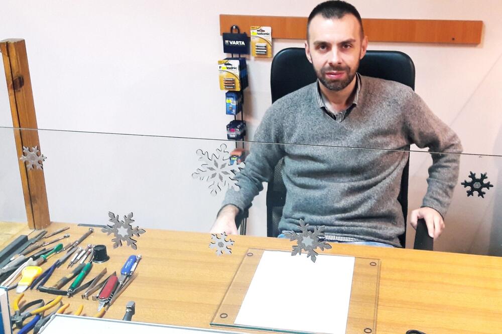 Emir Bidžan na radnom mjestu, Foto: Privatna arhiva