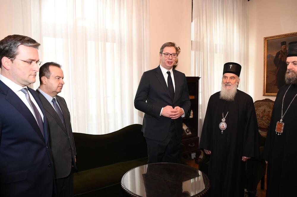 Sastanak sjutra: Vučić i Irinej, Foto: Predsednik.rs