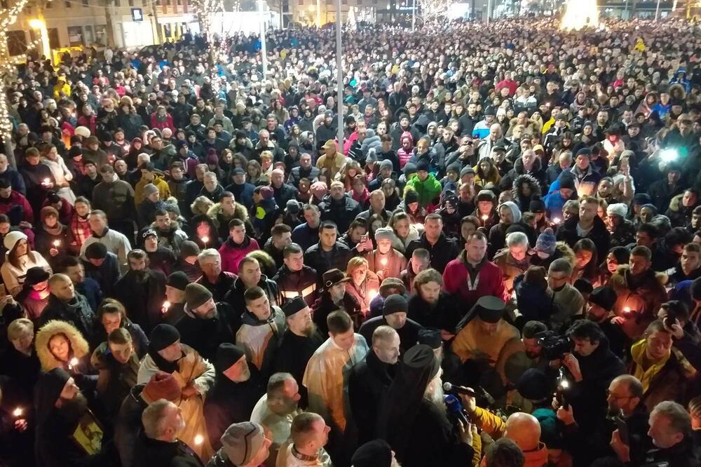 Liturgija u Nikšiću, Foto: Čitalac "Vijesti"