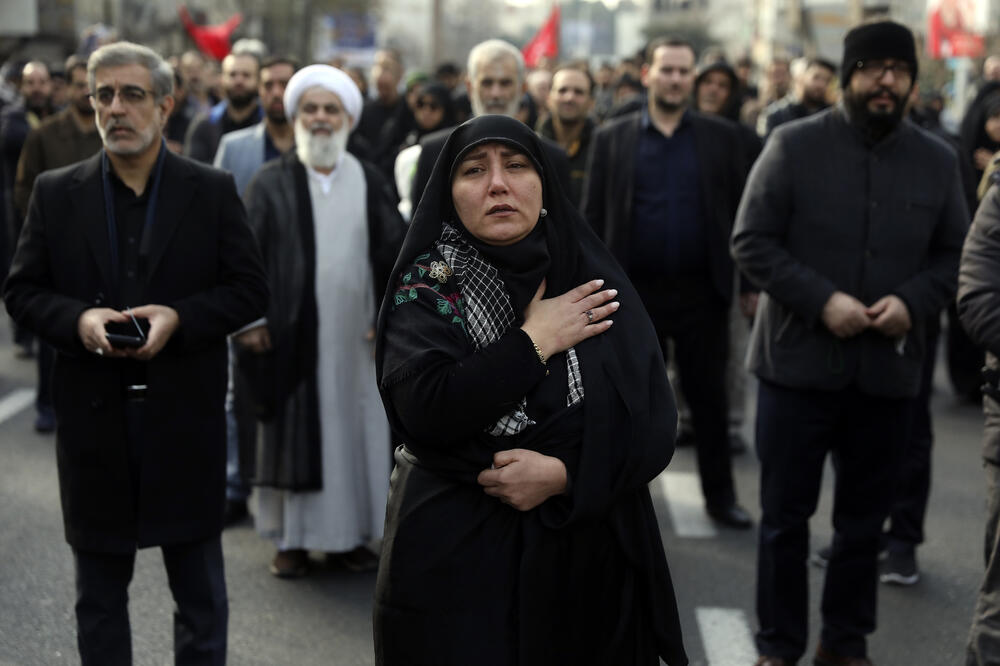 Sa demonstracija u Teheranu nakon ubistva generala, Foto: AP