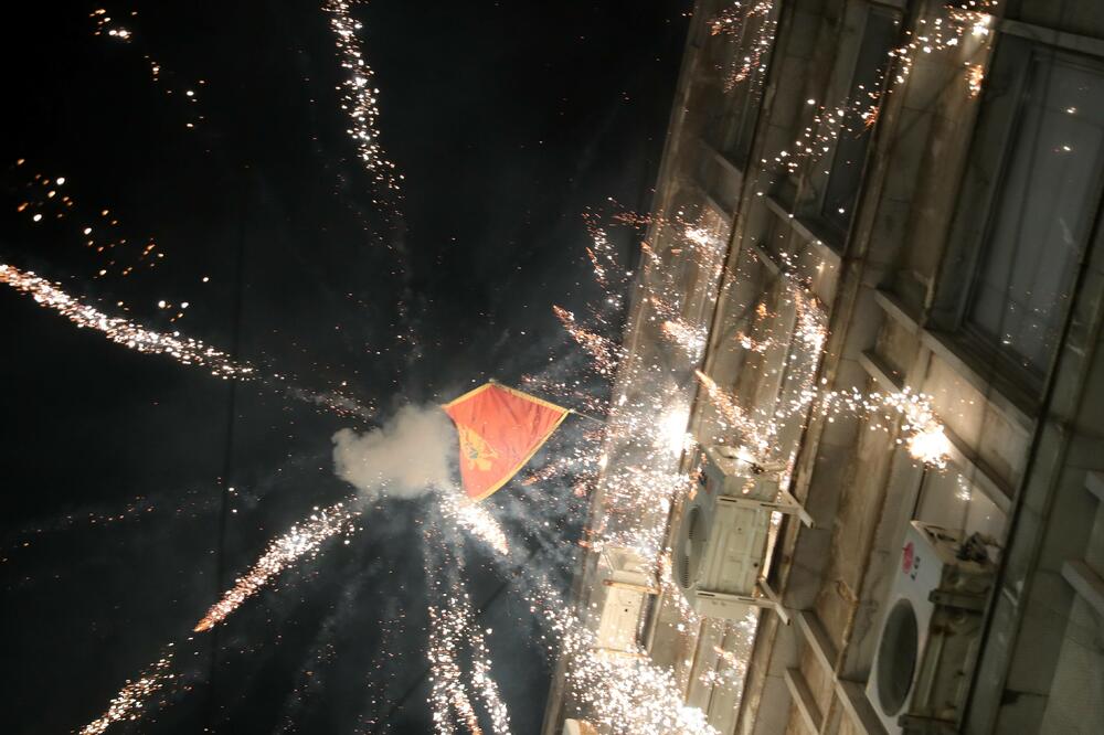 Incident ispred Ambasade Crne Gore u Beogradu, Foto: Betaphoto