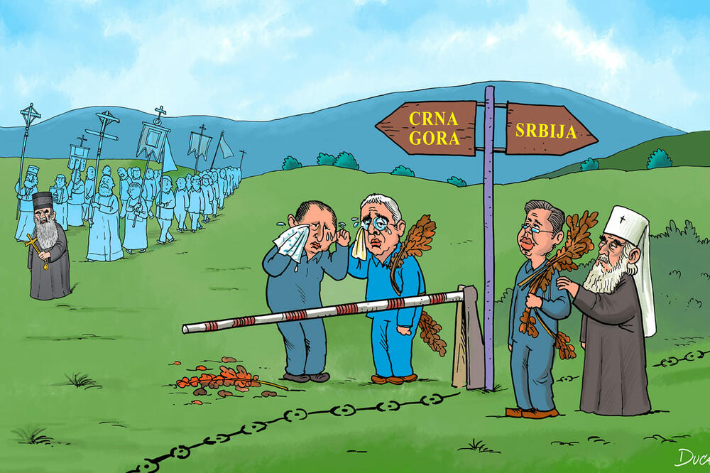 Karikatura Gađanskog: Vučićev "za malo" dolazak u Crnu Goru, Foto: Vijesti