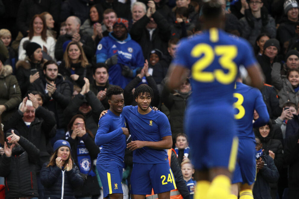 Slavlje fudbalera Čelsija, Foto: AP