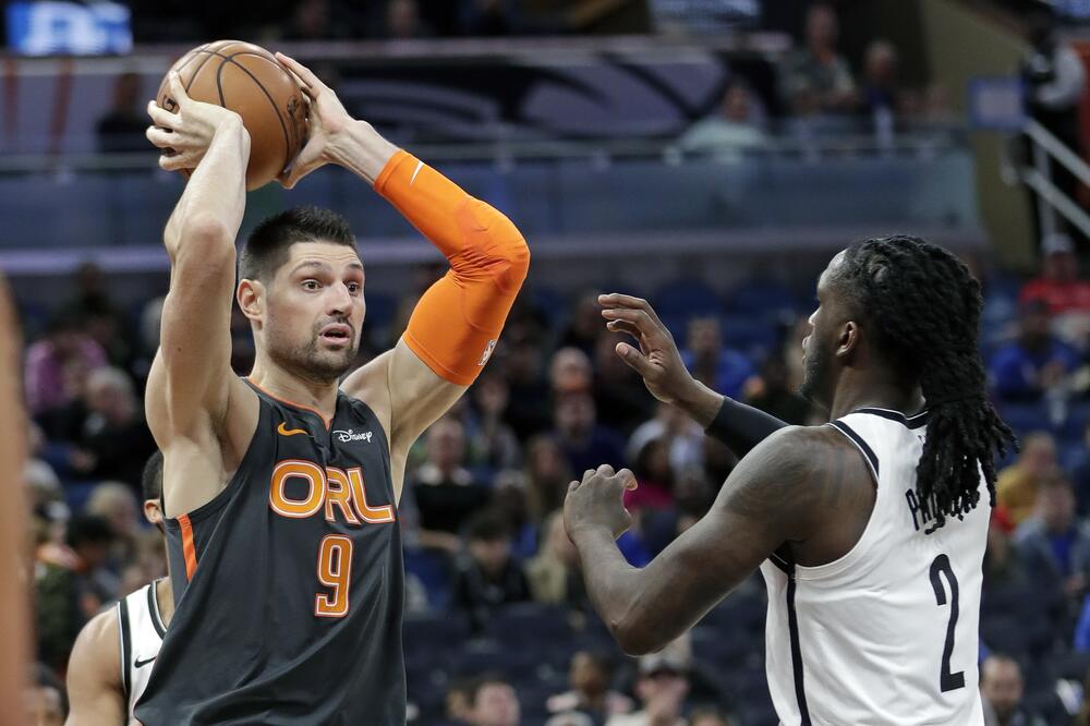 Nikola Vučević na meču protiv Bruklina, Foto: AP