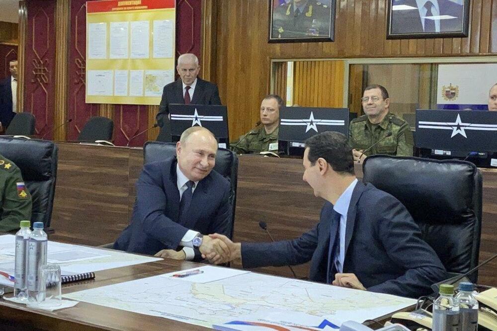 Putin na sastanku sa Asadom, Foto: Beta/AP
