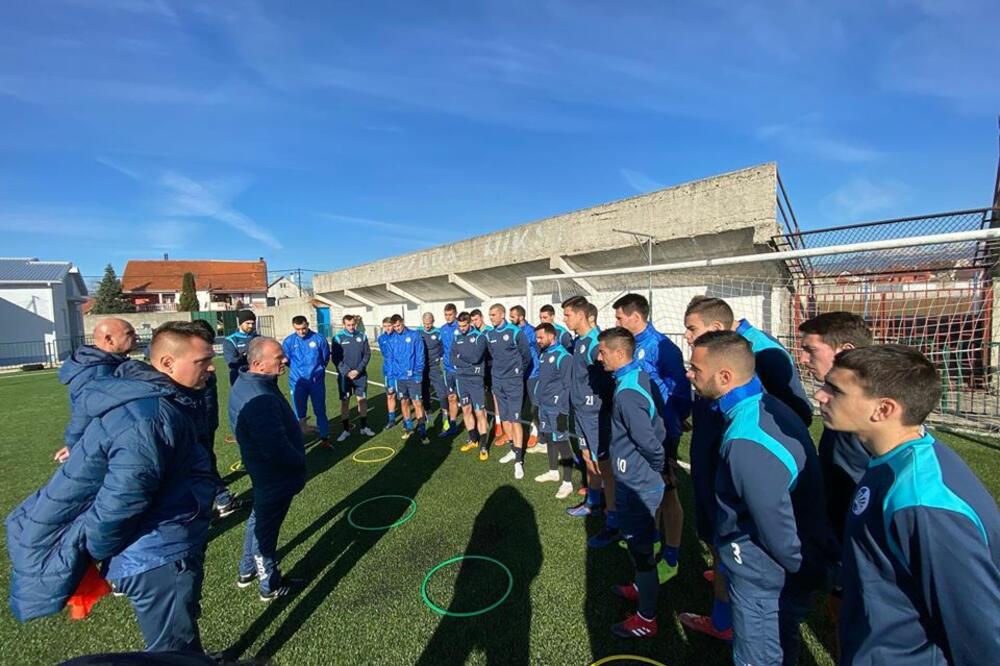 Fudbaleri Sutjeske na početku priprema za nastavak sezone, Foto: Facebook.com/FKSutjeska1920