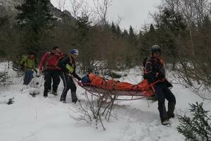 GSS members in the first action in 2020: Injured mountaineer from Bosnia and Herzegovina