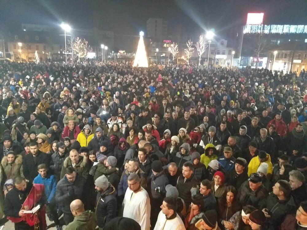 Sa litije u Nikšiću