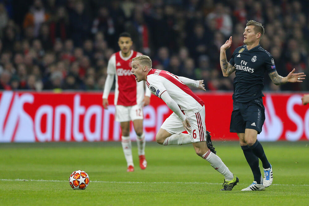 Van de Bek na meču sa Realom prošle sezone, Foto: AP