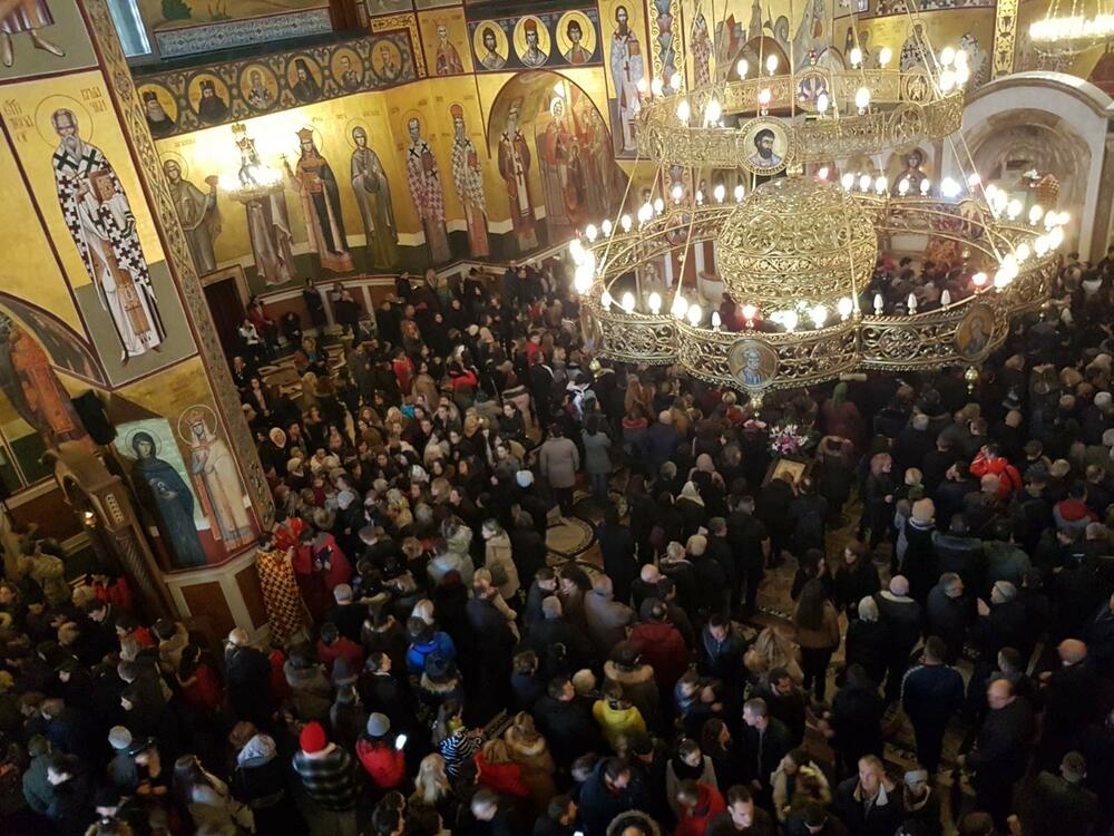 Liturgija u Hramu Hristovog Vaskrsenja u Podgorici