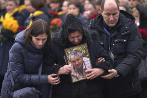 The bodies of 11 Ukrainians killed in the plane that crashed in Iran arrived in...