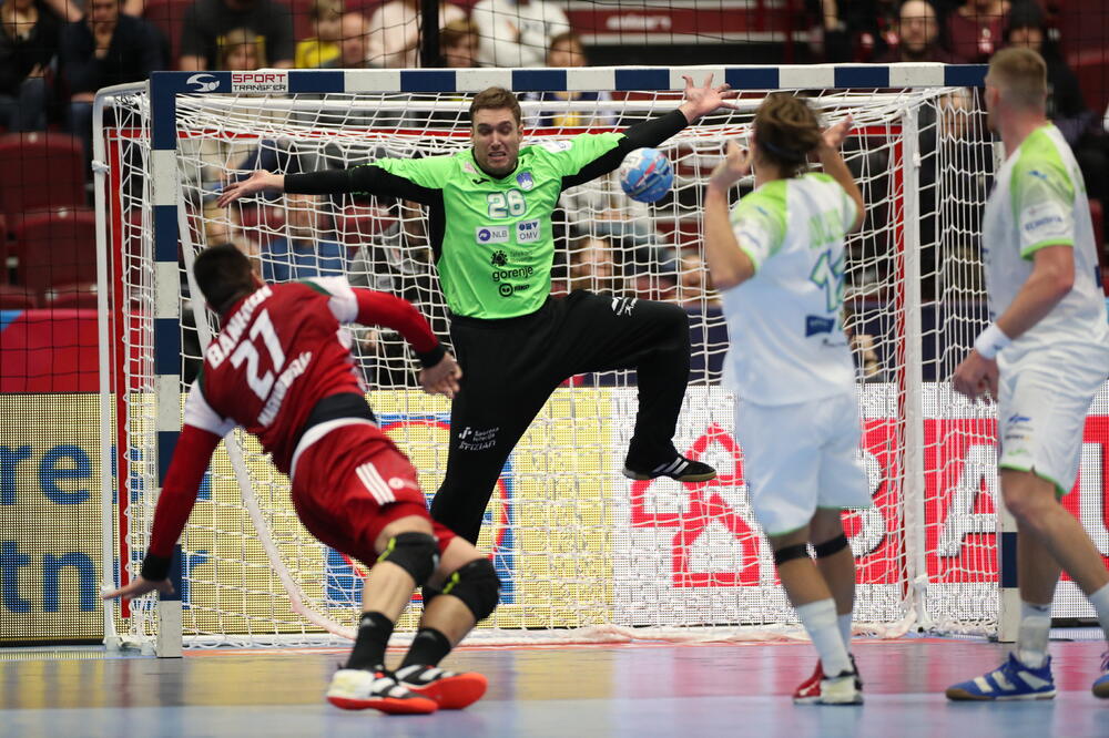 Sa meča Mađarska - Slovenija, Foto: AP