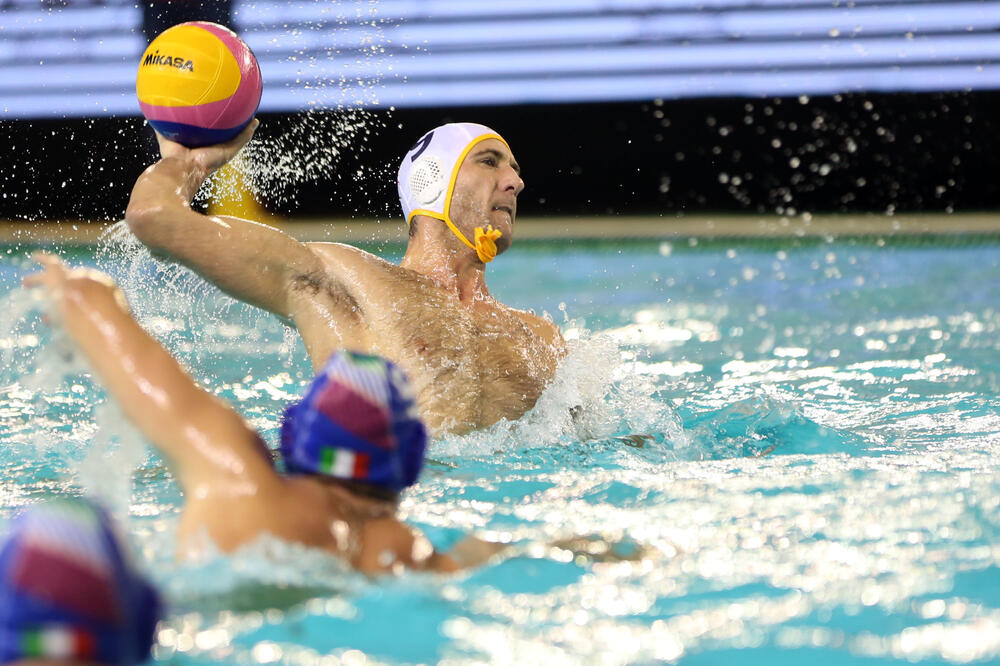 Aleksandar Ivović na meču sa Italijom u oktobru u Podgorici u okviru Svjetske lige, Foto: Filip Roganović