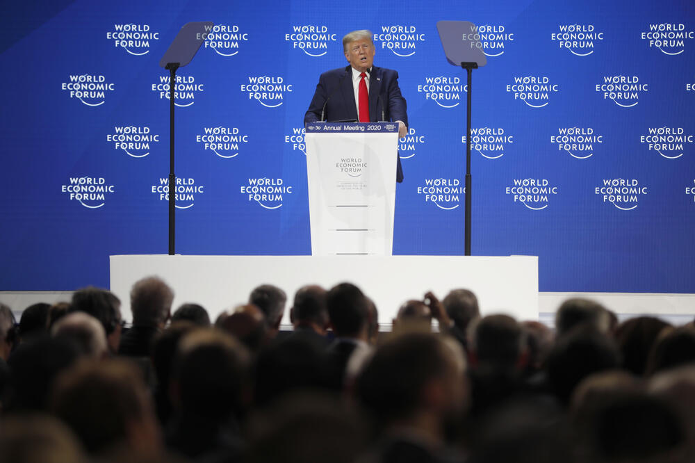 Hvalio se dostignućima svoje administracije: Tramp u Davosu, Foto: AP