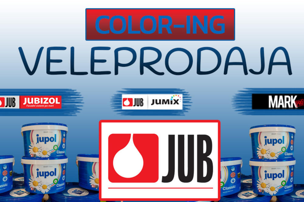 COLOR-ING - distributer JUB proizvoda za Crnu Goru, Foto: Promo